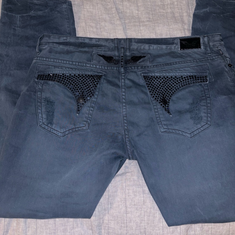 Robin's Jean Straight Men Jeans in Dark Blue
